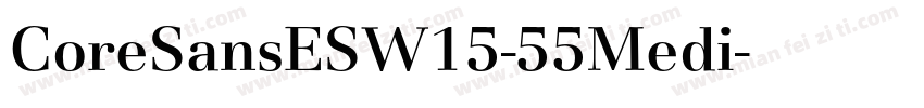 CoreSansESW15-55Medi字体转换