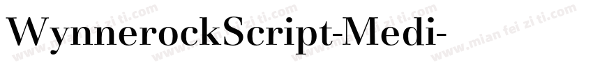 WynnerockScript-Medi字体转换