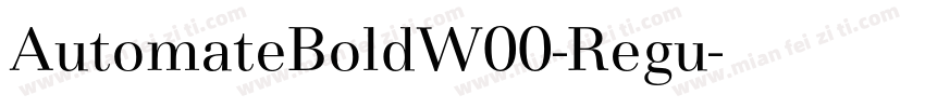 AutomateBoldW00-Regu字体转换