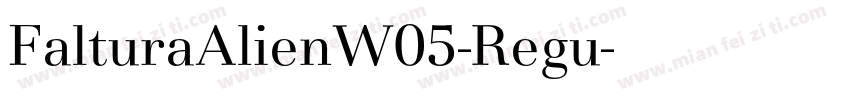 FalturaAlienW05-Regu字体转换