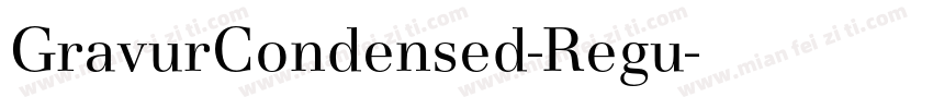 GravurCondensed-Regu字体转换