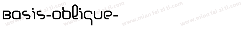 Basis-Oblique字体转换