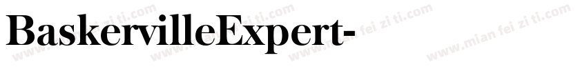 BaskervilleExpert字体转换