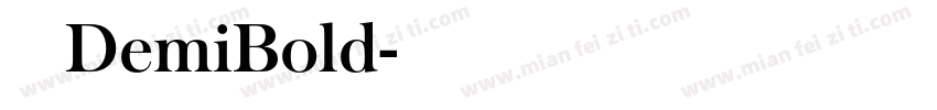 天舒宋DemiBold字体转换