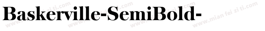 Baskerville-SemiBold字体转换