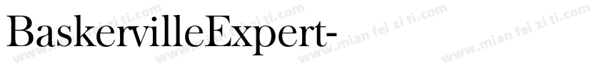 BaskervilleExpert字体转换