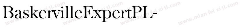 BaskervilleExpertPL字体转换