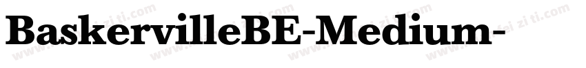 BaskervilleBE-Medium字体转换