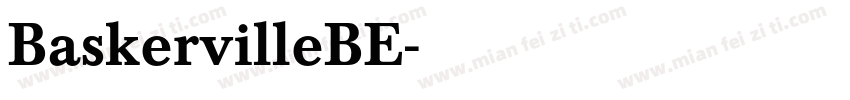 BaskervilleBE字体转换