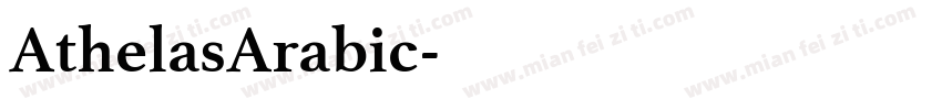 AthelasArabic字体转换