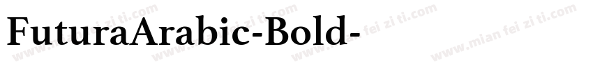 FuturaArabic-Bold字体转换