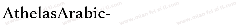 AthelasArabic字体转换