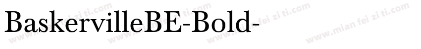 BaskervilleBE-Bold字体转换