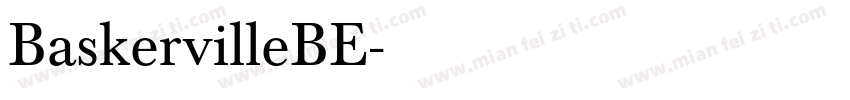 BaskervilleBE字体转换