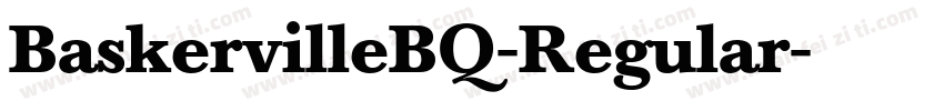BaskervilleBQ-Regular字体转换