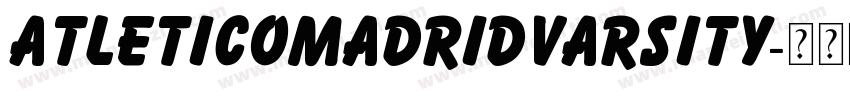 AtleticoMadridVarsity字体转换