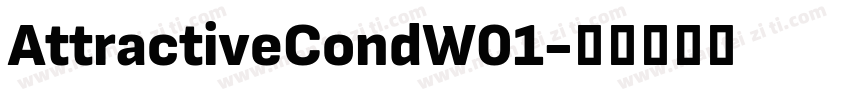 AttractiveCondW01字体转换