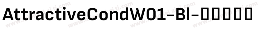 AttractiveCondW01-Bl字体转换