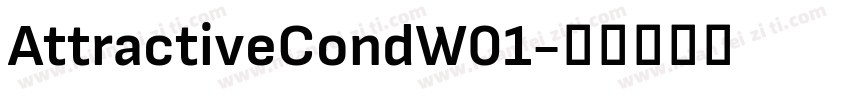 AttractiveCondW01字体转换