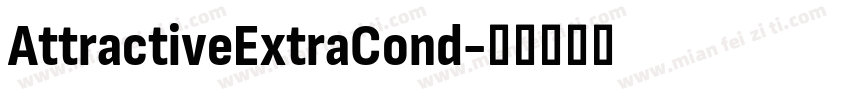AttractiveExtraCond字体转换