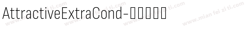 AttractiveExtraCond字体转换
