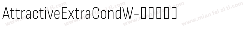 AttractiveExtraCondW字体转换