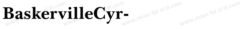 BaskervilleCyr字体转换