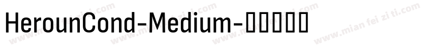 HerounCond-Medium字体转换