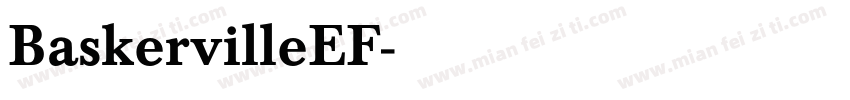 BaskervilleEF字体转换