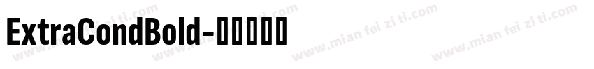 ExtraCondBold字体转换