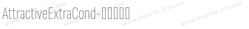 AttractiveExtraCond字体转换