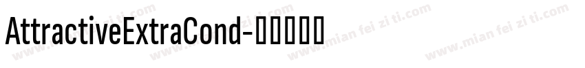 AttractiveExtraCond字体转换