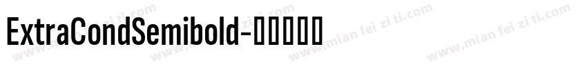 ExtraCondSemibold字体转换