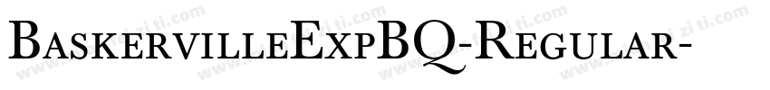 BaskervilleExpBQ-Regular字体转换