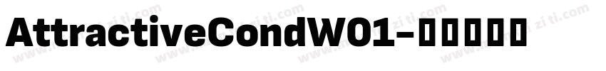 AttractiveCondW01字体转换