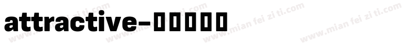 attractive字体转换
