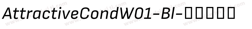 AttractiveCondW01-Bl字体转换