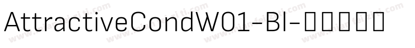 AttractiveCondW01-Bl字体转换