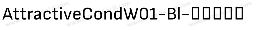 AttractiveCondW01-Bl字体转换