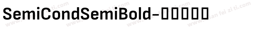 SemiCondSemiBold字体转换