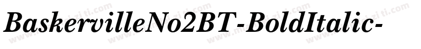 BaskervilleNo2BT-BoldItalic字体转换