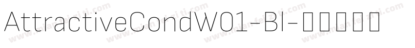AttractiveCondW01-Bl字体转换