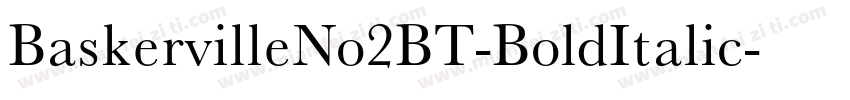 BaskervilleNo2BT-BoldItalic字体转换