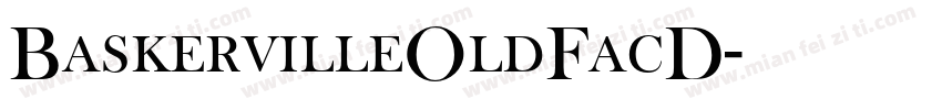 BaskervilleOldFacD字体转换