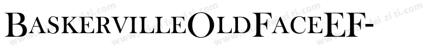 BaskervilleOldFaceEF字体转换
