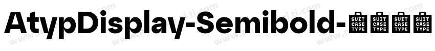 AtypDisplay-Semibold字体转换