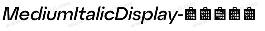 MediumItalicDisplay字体转换