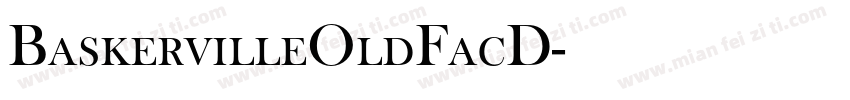 BaskervilleOldFacD字体转换