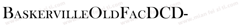 BaskervilleOldFacDCD字体转换