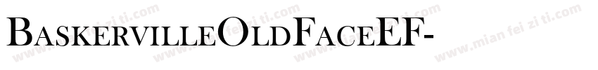 BaskervilleOldFaceEF字体转换